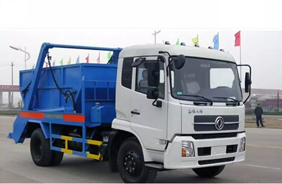 大箱が付いているDongfeng 8CBMのごみ捨て場のトラックの水泳の腕は積込み機をとばす