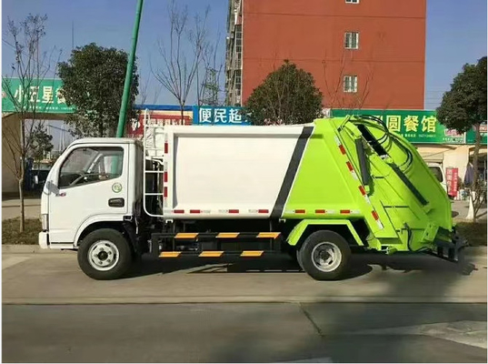 5.5後部積込み機が付いているCBMの燃料のタイプ屑のダンプ トラックのゴミ収集のトラック